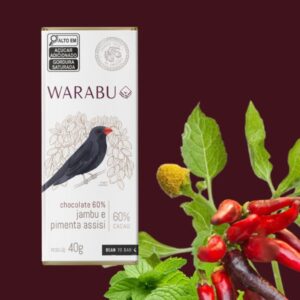Chocolate Warabu - 60% Cacau com Jambu & Pimenta Assisi | 40g